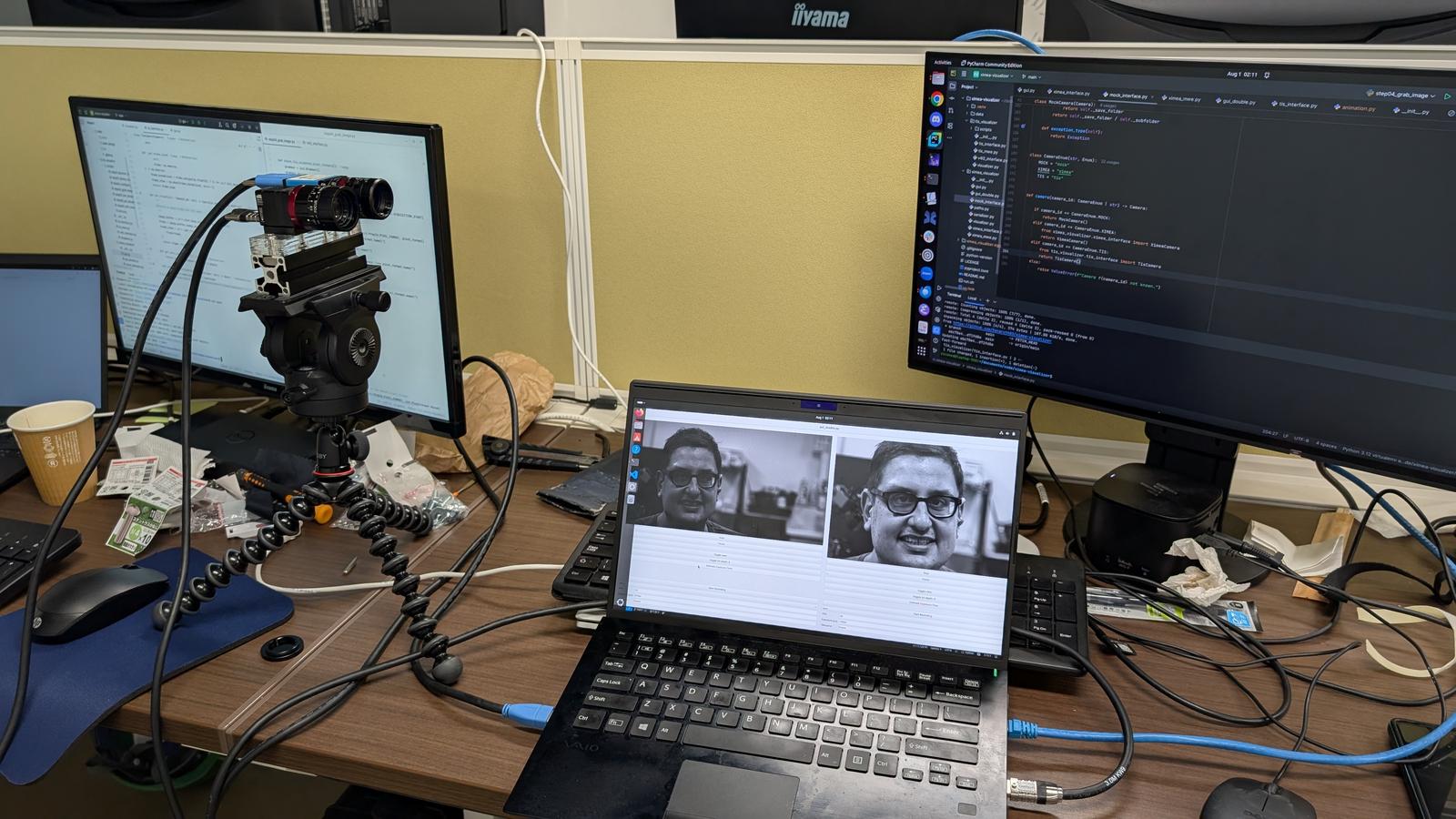 Dual-camera setup