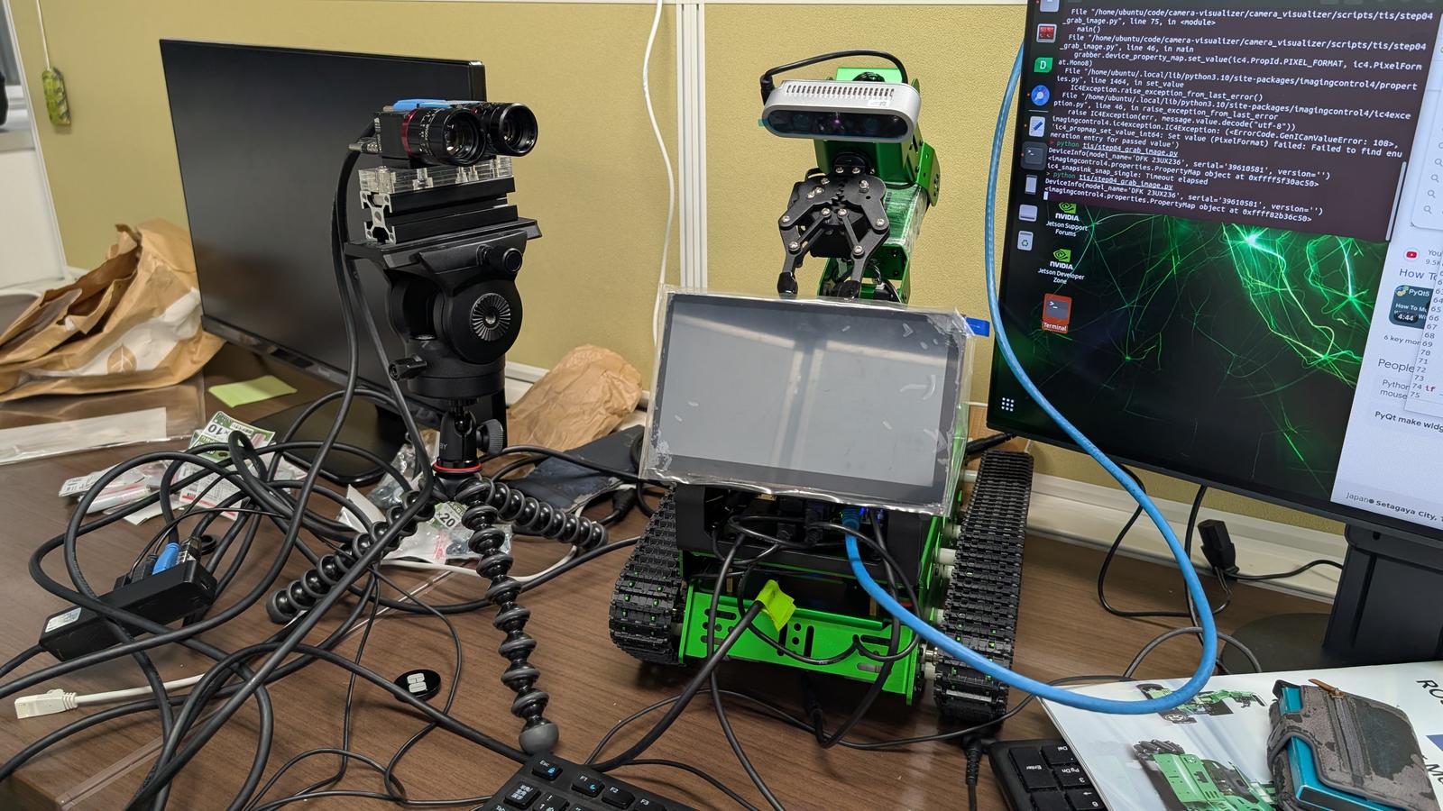 JetRover and the dual-camera setup